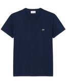 Camiseta de Algodão Pima Leve com Gola V - LCT