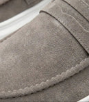 Mocassim Penny Loafer em Camurça