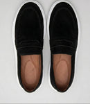 Mocassim Penny Loafer em Camurça