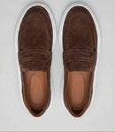 Mocassim Penny Loafer em Camurça