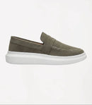 Mocassim Penny Loafer em Camurça