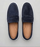 Mocassim Penny Loafer em Camurça